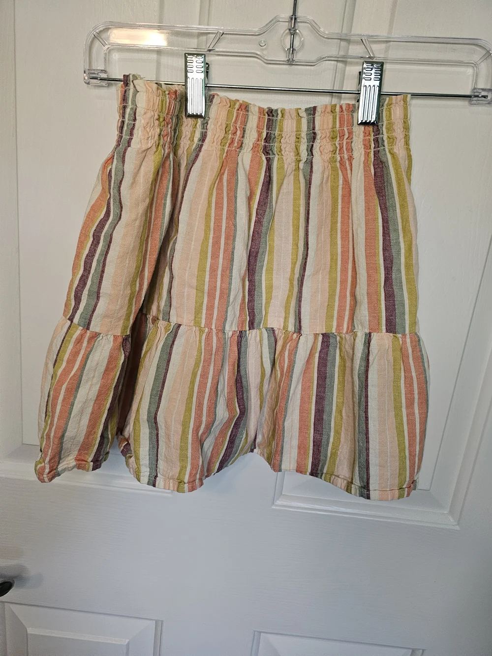 Carter's Multicolor Striped Tiered Mini Skirt Girls Size 10
